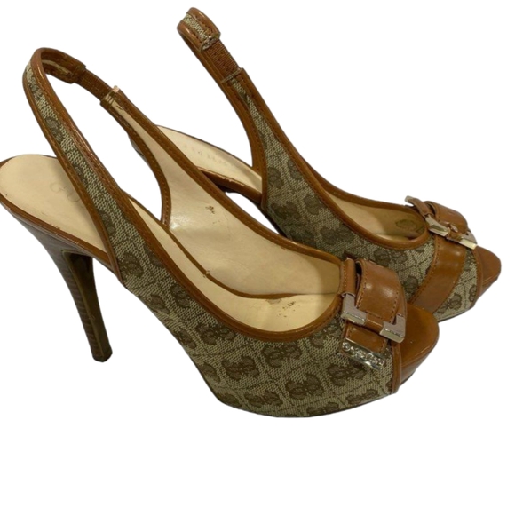 Guess brown and grey stilettos with buckle detail - Picture 3 of 5